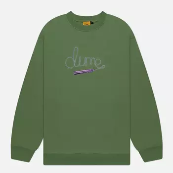 Мужская толстовка Dime Iron Crew Neck, цвет зелёный, размер XXL