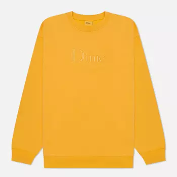 Мужская толстовка Dime Logo Classic Crew Neck, цвет жёлтый, размер L