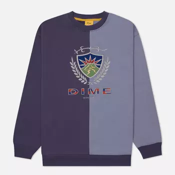 Мужская толстовка Dime Split Crest Crew Neck, цвет фиолетовый, размер S