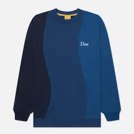 Мужская толстовка Dime Wavy 3-Tone Crew Neck, цвет синий, размер L