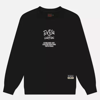 Мужская толстовка Evisu Heritage Daicock Photo Printed, цвет чёрный, размер S