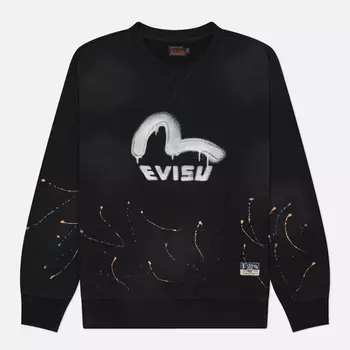 Мужская толстовка Evisu Heritage Seagull Embroidery, цвет чёрный, размер XL