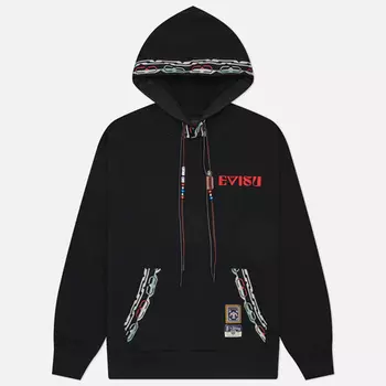 Мужская толстовка Evisu Heritage Totem Seagull Embroidery Hoodie, цвет чёрный, размер XL