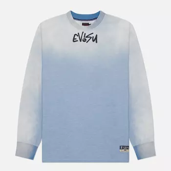 Мужская толстовка Evisu Logo & Daicock Print, цвет голубой, размер M