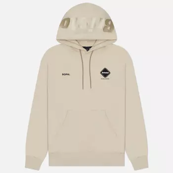 Мужская толстовка F.C. Real Bristol Logo Team Hoodie, цвет бежевый, размер M