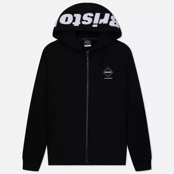 Мужская толстовка F.C. Real Bristol Logo Zip Up Team Hoodie, цвет чёрный, размер M