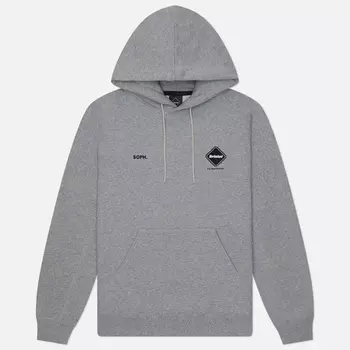 Мужская толстовка F.C. Real Bristol Team Hoodie Big Logo, цвет серый, размер XL