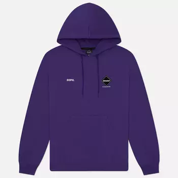 Мужская толстовка F.C. Real Bristol Team Hoodie Big Logo, цвет фиолетовый, размер XL