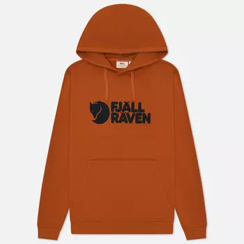 Мужская толстовка Fjallraven Logo Hoodie, цвет оранжевый, размер S