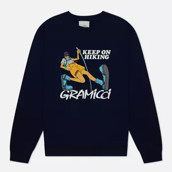 Мужская толстовка Gramicci Keep On Hiking, цвет синий, размер XL