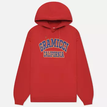Мужская толстовка Gramicci Logo Gramicci California Hoodie, цвет красный, размер L