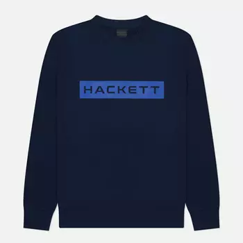 Мужская толстовка Hackett H-Sport Essential Crew Neck, цвет синий, размер S