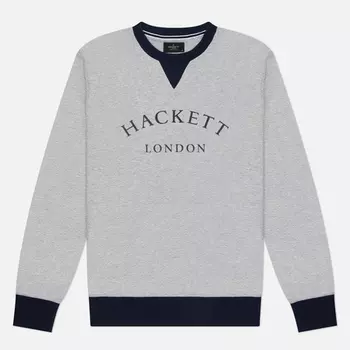 Мужская толстовка Hackett Heritage Essential Crew, цвет серый, размер XXL