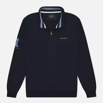 Мужская толстовка Hackett Heritage Tipped Full Zip, цвет синий, размер XXXL
