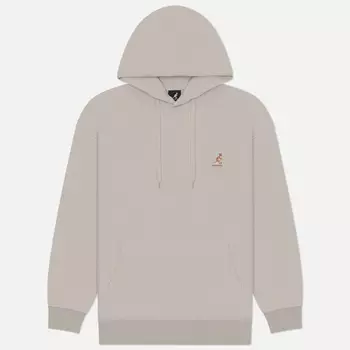Мужская толстовка Kangol Logo Patch Hoodie, цвет бежевый, размер S