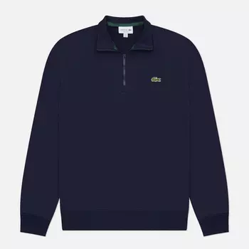Мужская толстовка Lacoste High Neck Zip-Up Fleece, цвет синий, размер M