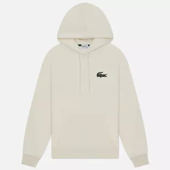 Мужская толстовка Lacoste Loose Fit Hoodie Organic Cotton, цвет бежевый, размер XXL