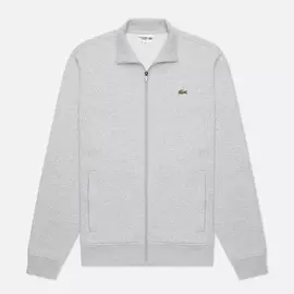 Мужская толстовка Lacoste Sport Cotton Blend Fleece Zip, цвет серый, размер M
