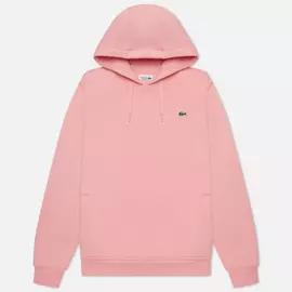 Мужская толстовка Lacoste Sport Fleece Hoodie, цвет розовый, размер L