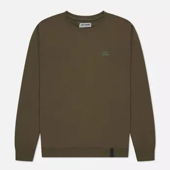 Мужская толстовка Left Hand Sportswear Core Crew Neck, цвет оливковый, размер XL