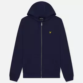 Мужская толстовка Lyle &amp; Scott Zip Through Hoodie, цвет синий, размер M