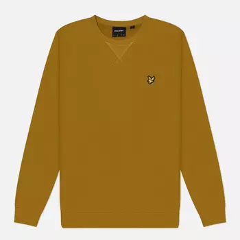 Мужская толстовка Lyle & Scott Crew Neck Regular Fit, цвет жёлтый, размер S