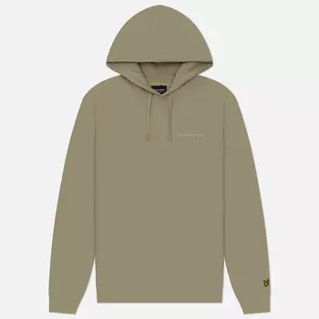 Мужская толстовка Lyle & Scott Embroidered Hoodie, цвет бежевый, размер S