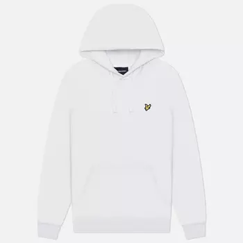 Мужская толстовка Lyle & Scott Hoodie Regular Fit, цвет белый, размер XXL