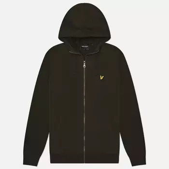 Мужская толстовка Lyle & Scott Hybrid Zip Hoodie, цвет оливковый, размер L