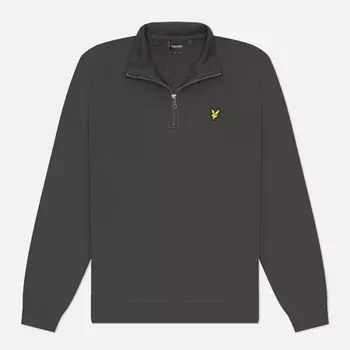 Мужская толстовка Lyle & Scott Loopback 1/4 Zip, цвет серый, размер L
