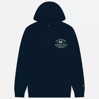 Мужская толстовка Lyle & Scott Racquet Club Graphic Hoodie, цвет синий, размер XXL