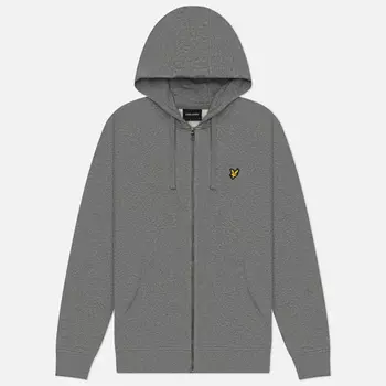 Мужская толстовка Lyle & Scott Zip Through Hoodie Regular, цвет серый, размер XXL