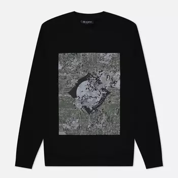 Мужская толстовка MA.Strum Decay Print Crew Neck, цвет чёрный, размер XXL