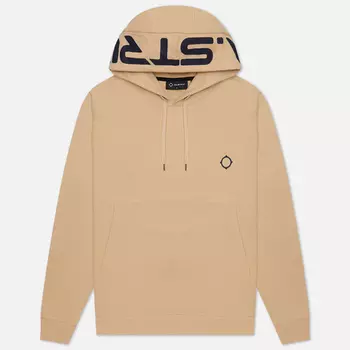 Мужская толстовка MA.Strum Hoodie Logo Print, цвет бежевый, размер XXL