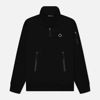 Мужская толстовка MA.Strum Tech Funnel Quarter Zip, цвет чёрный, размер S