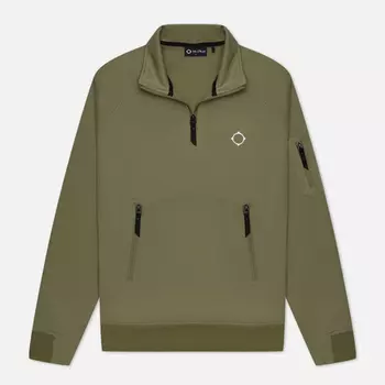 Мужская толстовка MA.Strum Tech Funnel Quarter Zip, цвет оливковый, размер S