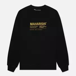Мужская толстовка maharishi Maha Miltype 21 Crew Neck, цвет чёрный, размер XXL