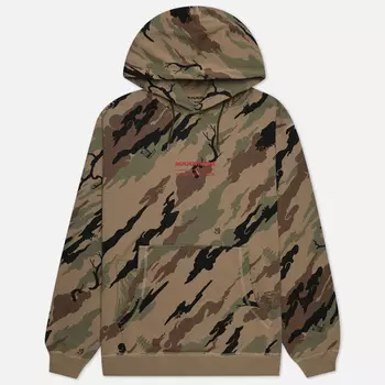 Мужская толстовка maharishi Miltype Camo Embroidered Hoodie, цвет камуфляжный, размер XXL