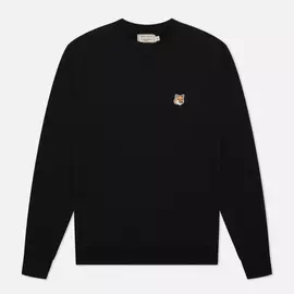 Мужская толстовка Maison Kitsune Fox Head Patch, цвет чёрный, размер XS