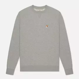 Мужская толстовка Maison Kitsune Fox Head Patch, цвет серый, размер M