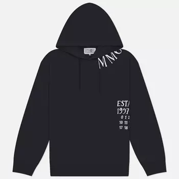 Мужская толстовка Maison Margiela MM6 Handwritten Numeric Hoodie, цвет чёрный, размер S