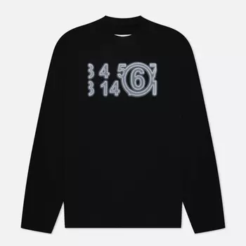 Мужская толстовка Maison Margiela MM6 Numbers Print Crew Neck, цвет чёрный, размер S