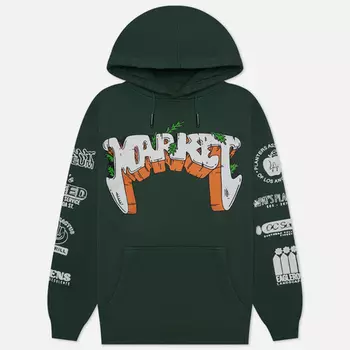 Мужская толстовка MARKET Growclub Hoodie, цвет зелёный, размер L