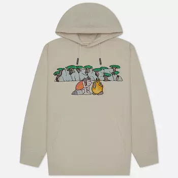 Мужская толстовка MARKET Neanderthal Hoodie, цвет бежевый, размер L