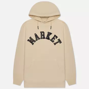 Мужская толстовка MARKET Rug Dealer Throwback Arc Hoodie, цвет бежевый, размер XXL