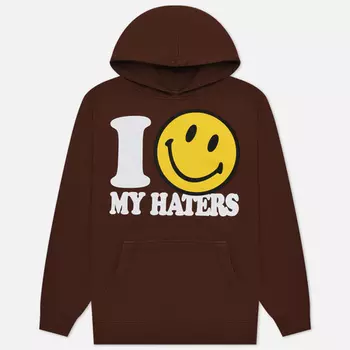 Мужская толстовка MARKET Smiley Haters Hoodie, цвет коричневый, размер XL