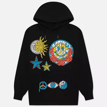 Мужская толстовка MARKET Smiley Market Mosaic Hoodie, цвет чёрный, размер XXL