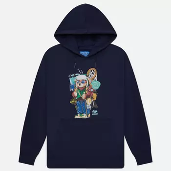 Мужская толстовка MARKET Ultralight Bear Hoodie, цвет синий, размер XL