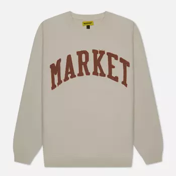 Мужская толстовка MARKET Vintage Wash Crew Neck, цвет бежевый, размер S