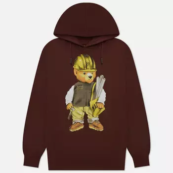 Мужская толстовка MARKET Workshop Bear Hoodie, цвет коричневый, размер S